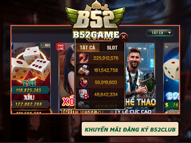 Đa dạng khuyến mãi lớn khi mở tài khoản B52club
