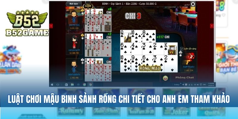 Luật chơi mậu binh chi tiết cho anh em tham khảo